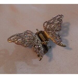 Butterfly Rhinestone Hair Claw Clip Sparkling Hair Accessory For Women